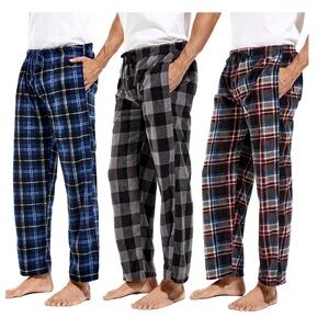 3 Pack Men's Plaid Lounge Pants NWT